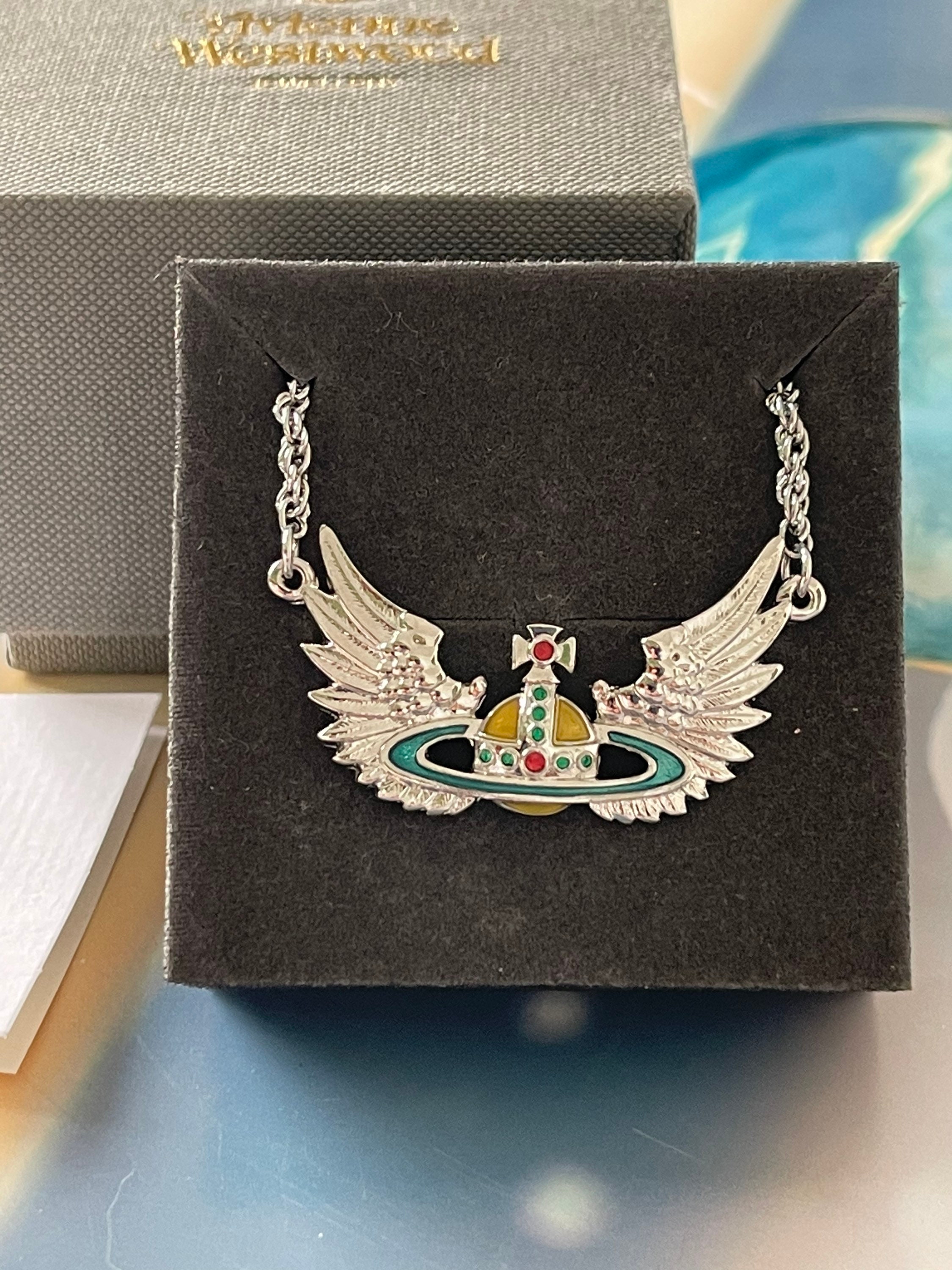 Vivienne westwood angel wing necklace deals