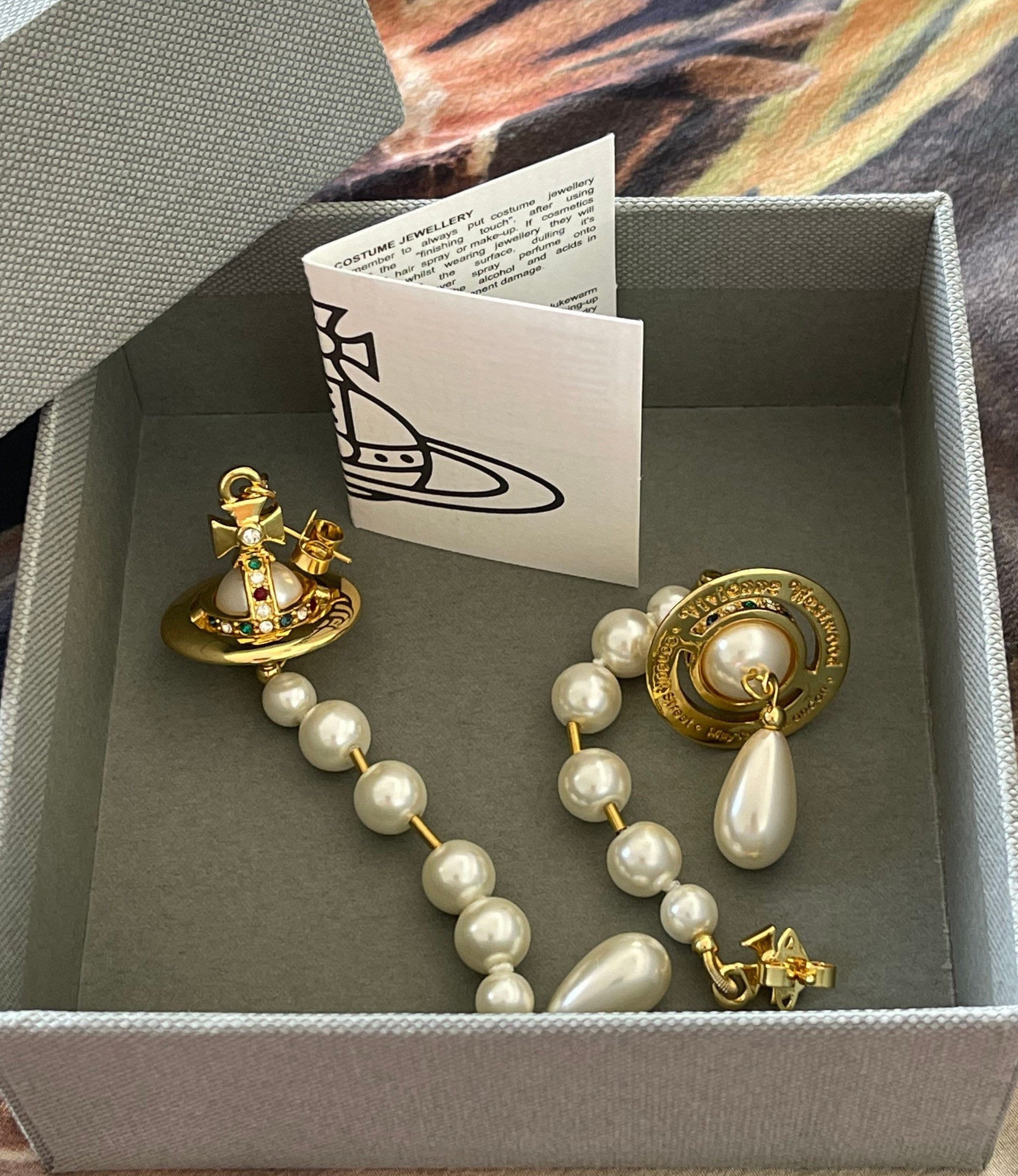 Vivienne Westwood Necklace Broken Pearl Gold w/drawstring [V0163 | eBay