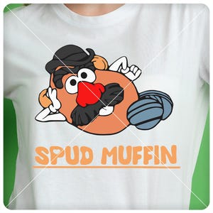 Spud Muffin SVG, Toy Story SVG, Mr. Potato Svg, Archivos de corte Cricut, Archivo de corte de vinilo, Archivo imprimible Svg Pdf Ai Png