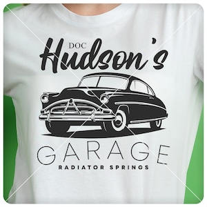 Doc Hudson&#39;s Garage PNG, Radiator Springs SVG, Cars Hudson Hornet Svg, Family Trip Svg, Cricut Cut Files, Vinyl Cut File, Pdf Ai Png Files