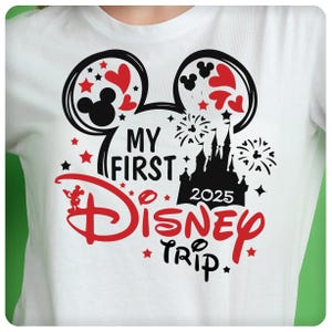 Meine erste Disney Reise SVG, Familienreise SVG, Familienurlaub SVG, geschnitten Datei, Vinyl geschnitten Datei, Etsy
