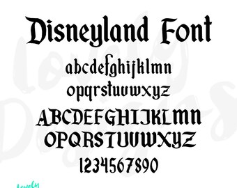 Mouse Disneyland Font SVG, Waltograph Letters (Digital File)