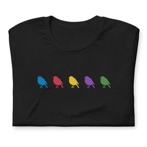Fünf Rotkehlchen T-Shirt Unisex XS/S/M/L/XL/1X/2X/3X/4X/5X