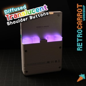Diffused Translucent Shoulder Buttons for TrimUI Brick