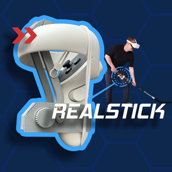 Meta (Oculus) Quest 1, 2 and 3 RealStick for Hockey VR - Play using your real stick!