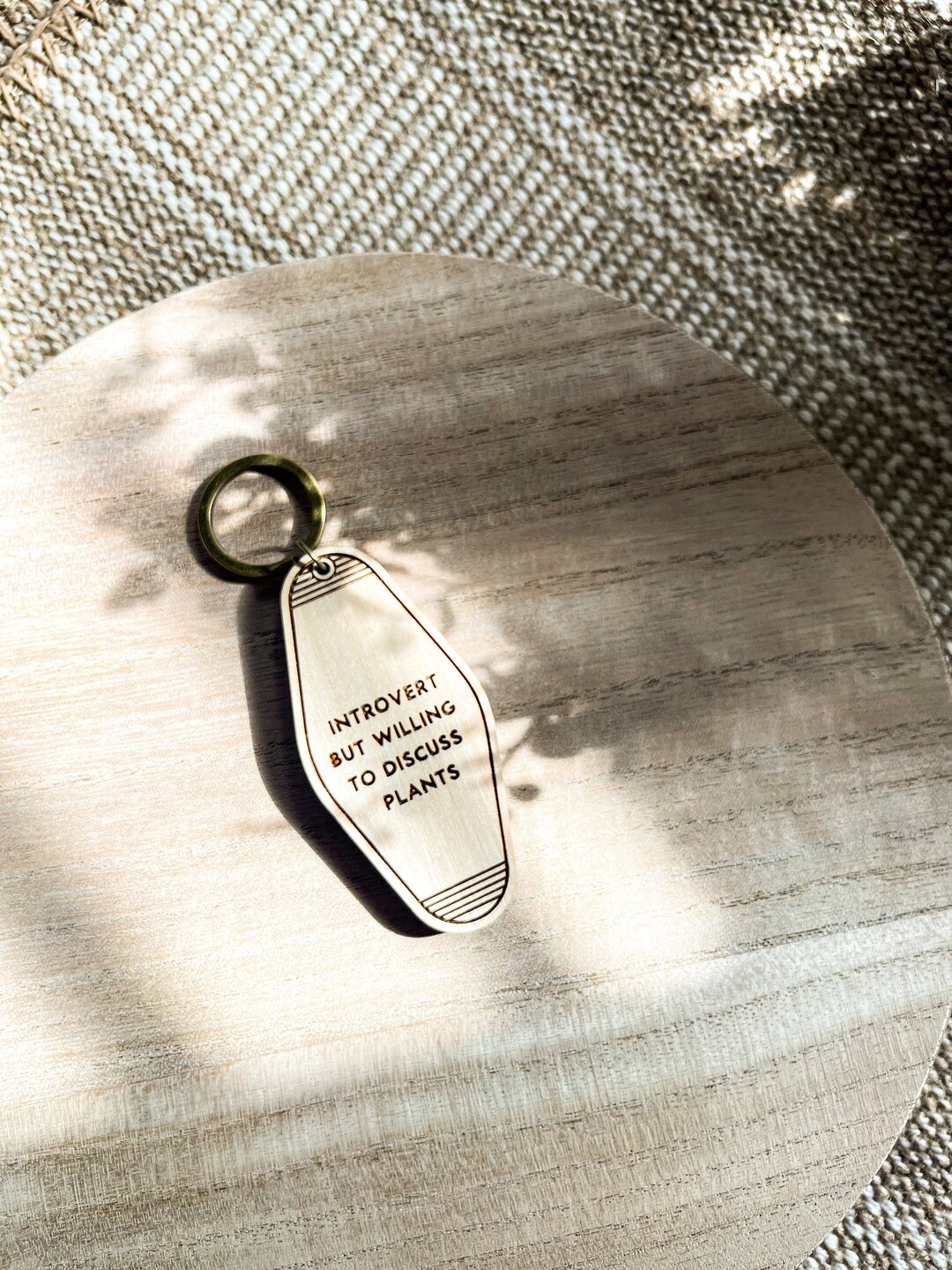 Introvert but Willing to Talk About Plants, Plant Lover Keychain, plant ...