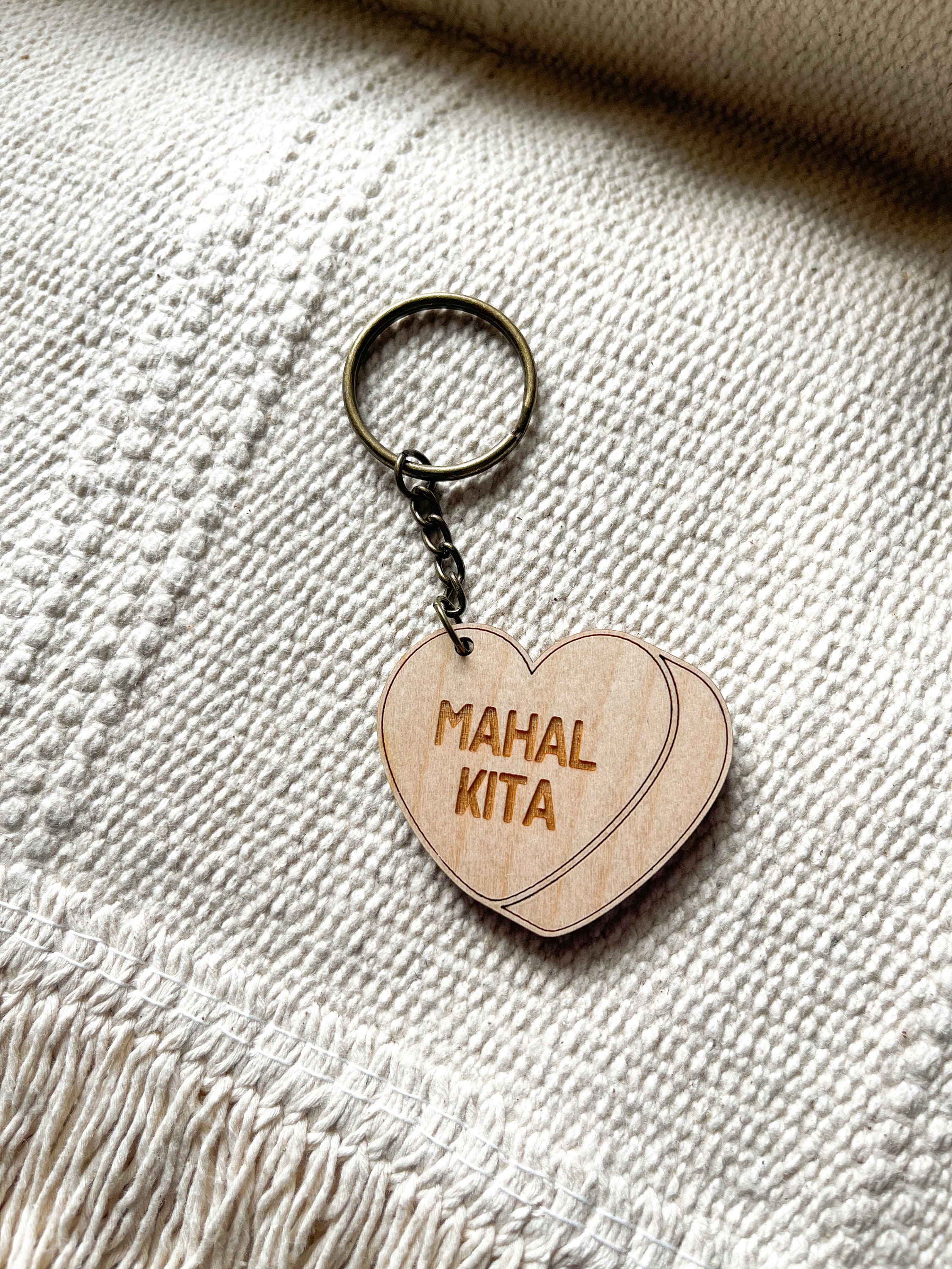 小物 Mahal kita Mahal Kita Keychain - Etsy