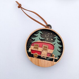 Personalized Small Camper Ornament, Trailer Ornament, Christmas Gift ...