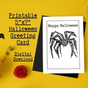 Paquete de tarjetas de felicitación minimalistas de Halloween en blanco y negro: colección Monster Mash (oferta especial)