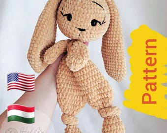 PDF Crochet pattern / Crochet lovey pattern/ Bunny pattern/ Crochet snuggler / Crochet patterns / Crochet animal / Crochet ideas /
