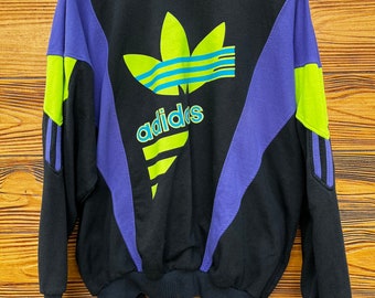 Adidas Sweatshirt Unikat Vintage Retro kastig, selten, Übergröße.