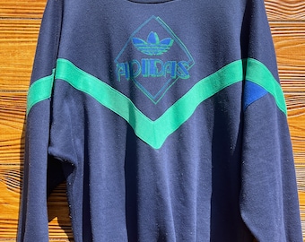 Sweat Adidas avec Logo, sans capuche, rétro, vintage.