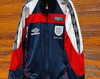 Jahrgang!! Umbro England Fußball-Trainingsset, Pullover, Sweatshirt, Sportbekleidung, Beckham