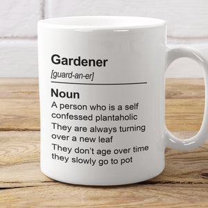 Gardener Mug, A Self Confessed Plantaholic, Botanist Gift, Gardener Gift, Plant Lady Mug, Plant Lover Mug, Plant Lovers Gift, Botanist