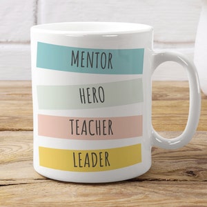 Gift For Mentor, Personalized Mug For Teacher, Professor, Women, Retirement Appreciation Gift, Thank You, Boss Gift, Coach Gift, Advisor