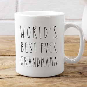 Grandmama Mug, Best Grandmama Ever, Grandmama Gift, Birthday Gift, Christmas Gift, New Grandma Gift, From Granddaughter, Pregnancy Reveal