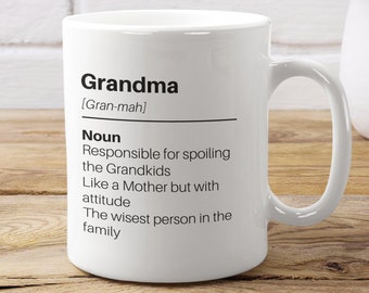 Gift For Grandma, Grandma Coffee Mug, Grandmother Gift, Grandma Birthday, Grandma Christmas, From Granddaughter, From Grandkids, Grandma Cup