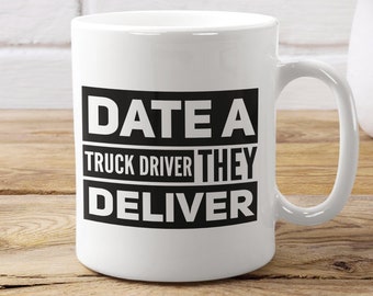 Truck Driver Gifts, Custom Truck Driver Coffee Mug, Trucker, Retired Truck Driver, Apprentice Graduation, Semi Truck, For Him, Dad, Husband