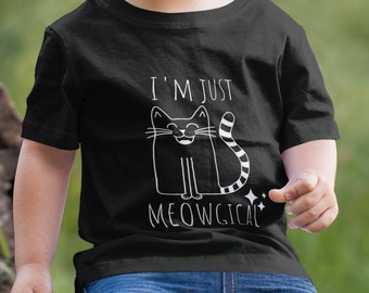 Cute Toddler Cat Shirt, I'm Just Meowgical, Kids Cat Shirt, Funny Cat Shirt, Baby Shower Gift, Toddler Gift, Kid Cat Tshirts, Animal Lover