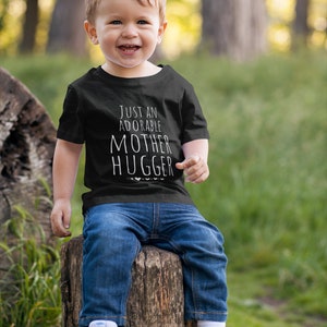 Funny Toddler Shirt, Toddler Tee, Just An Adorable Mother Hugger T Shirt, Kids Shirt, Clothes for Boys, Clothes For Girls, Cut Kids Tops