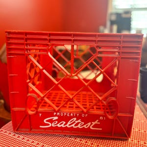 Vintage Sealtest Milk Crate - Etsy
