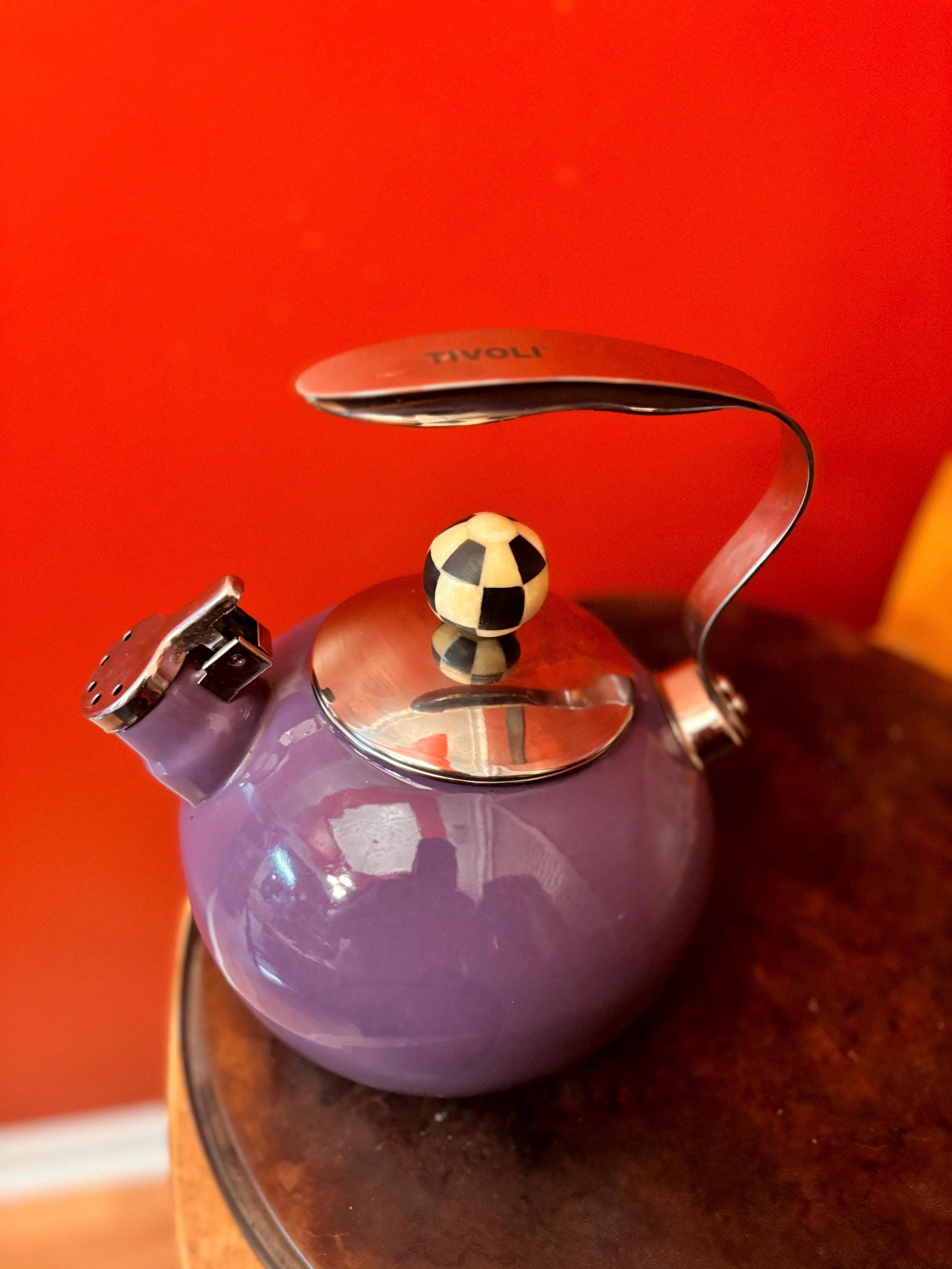 マッケンジーチャイルズ　ケトル 新品 マッケンジーチャイルズ ケトル やかん コートリーチェック 白黒