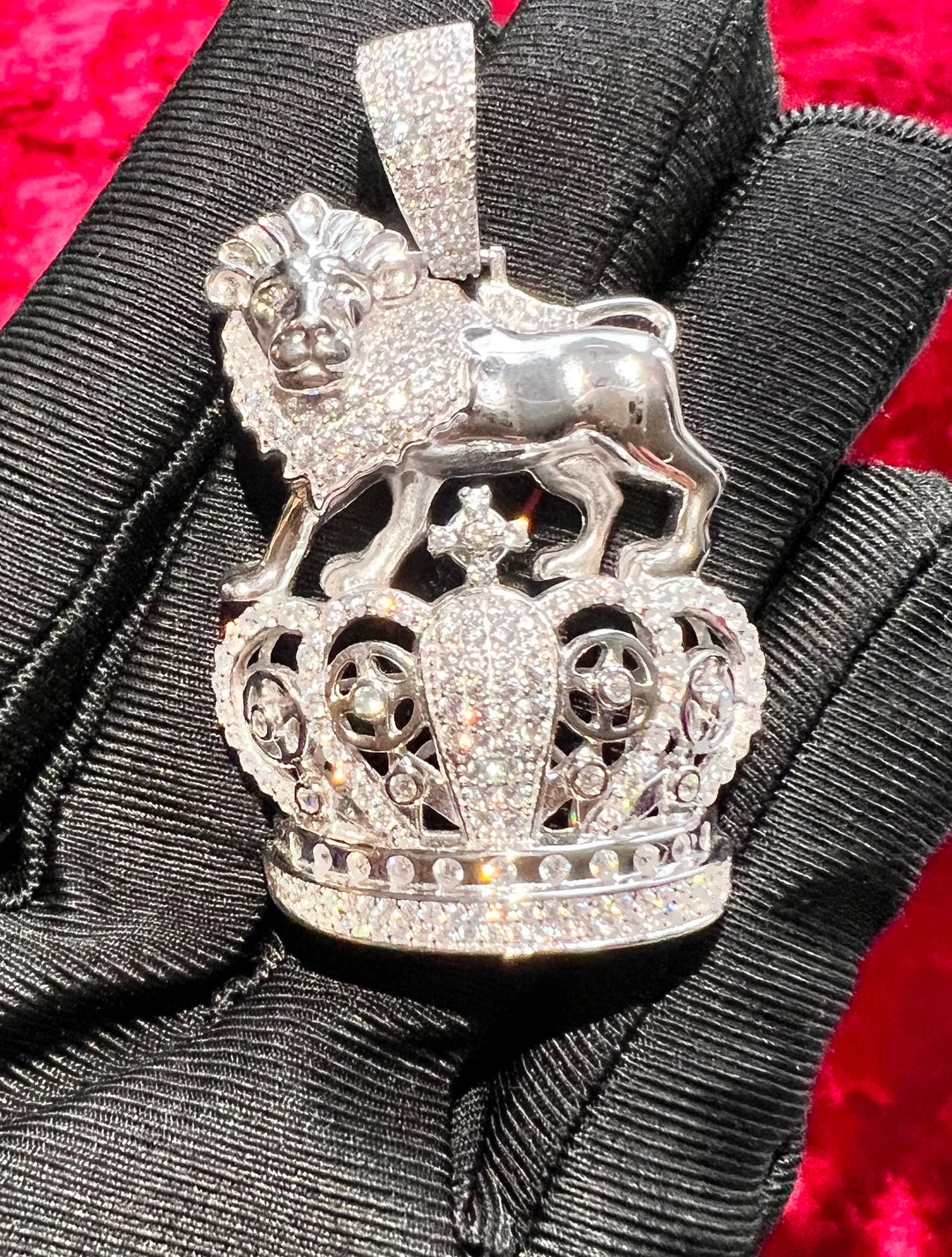 Scudo con ciondolo in argento sterling Lion .925 x 1 Shields Lions charms