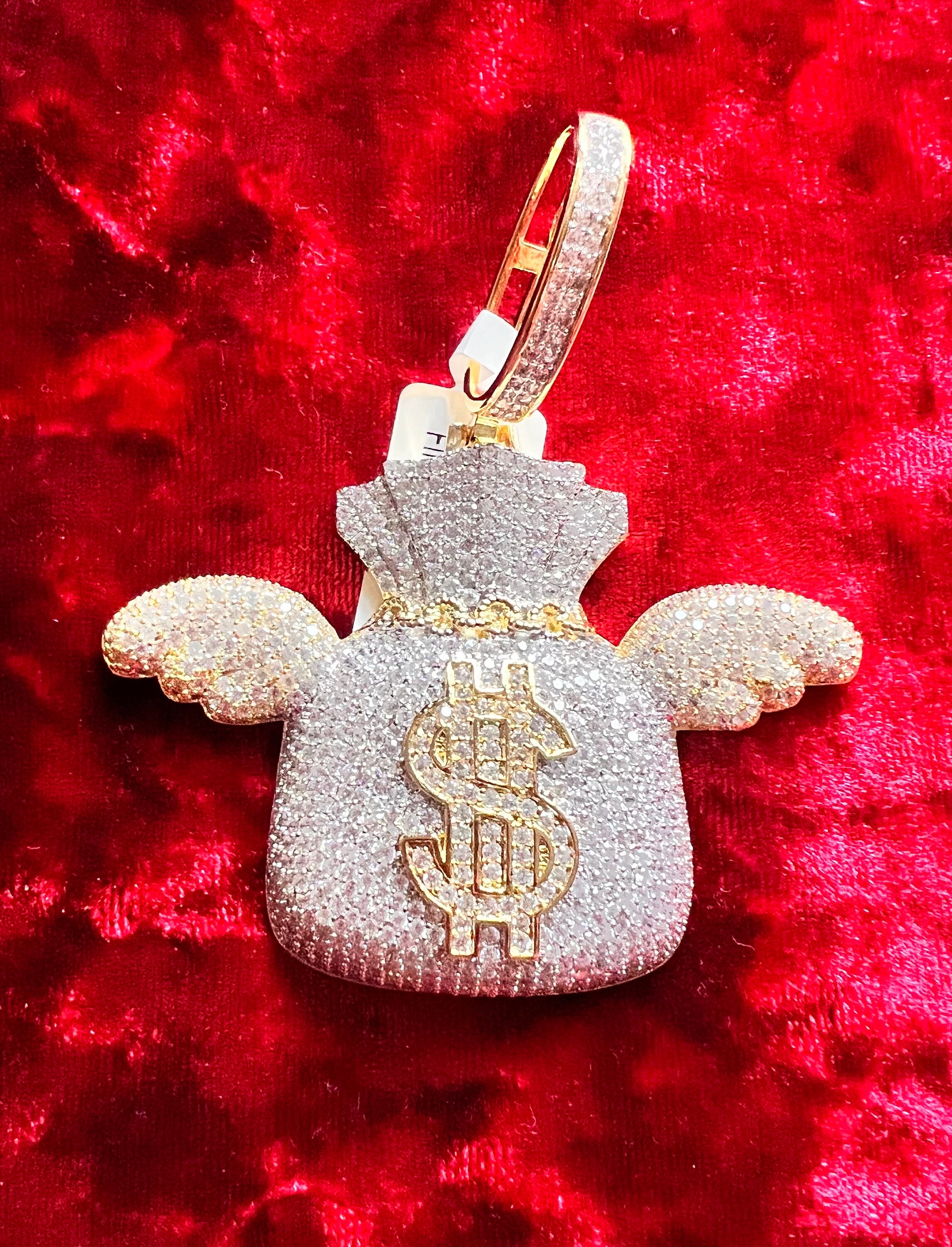 Money Bag With Wings Etsy