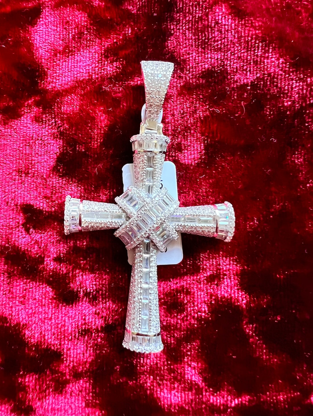 925 Sterling Silver Cross Pendant Necklace main image 1