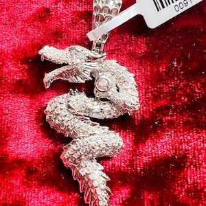 925 sterling silver dragon pendant