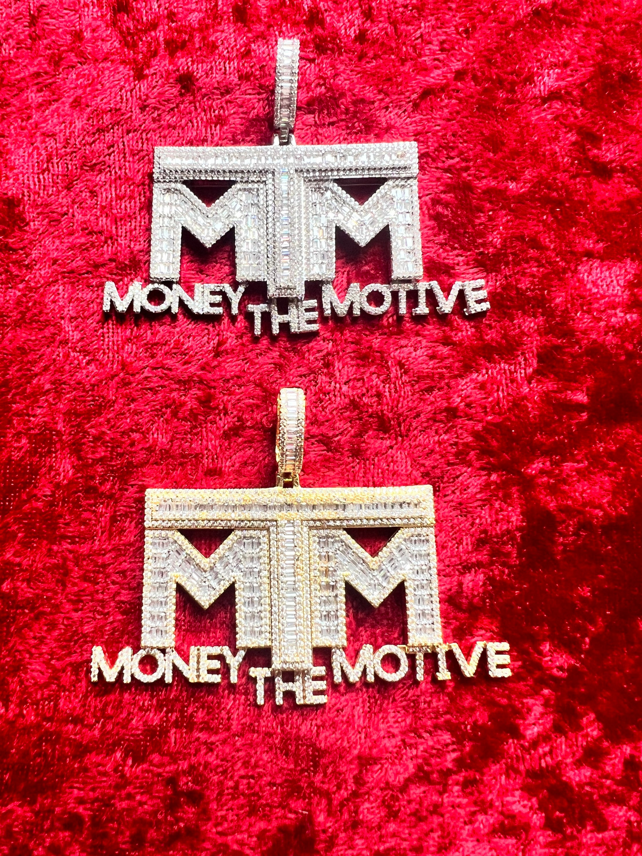 14kt gold finish MTM pendant