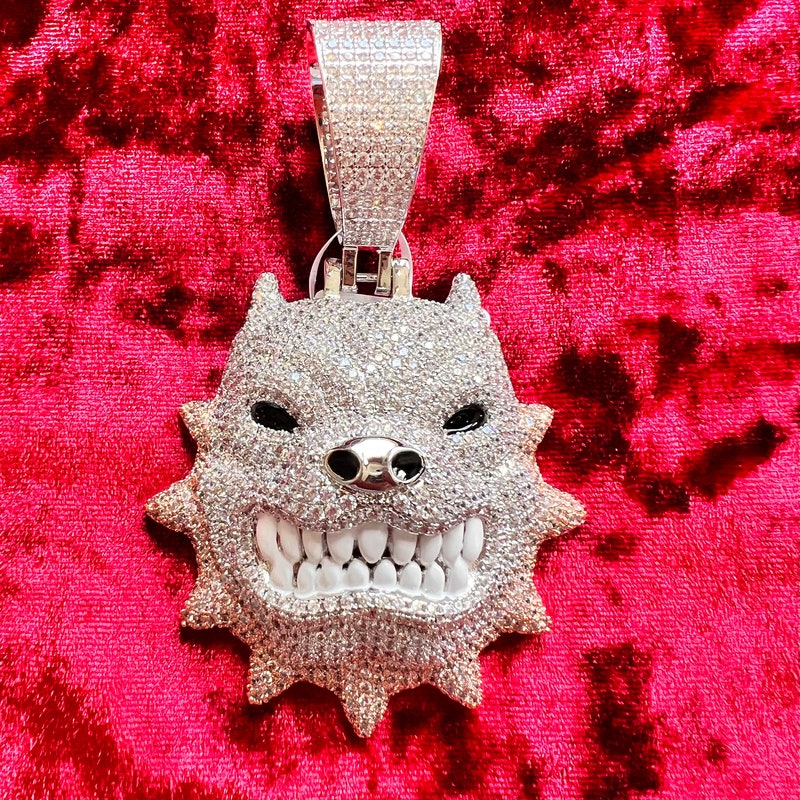 18K Rose-Gold Plated Dog Pendant Necklace