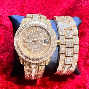 Hip hop fashion watch set