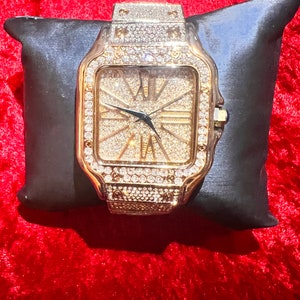 Hip hop iced out watch