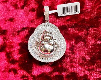 925 sterling silver Buddha pendant