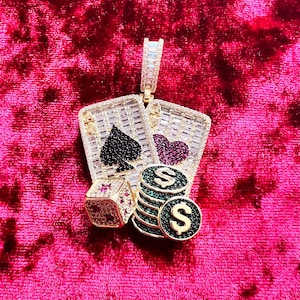 14kt gold finish designer pendant
