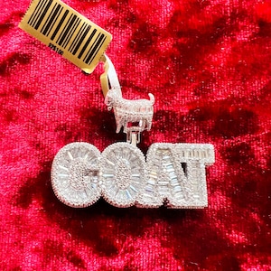 925 sterling silver GOAT pendant