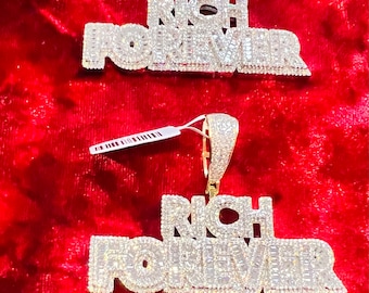 925 sterling silver Rich Forever pendant