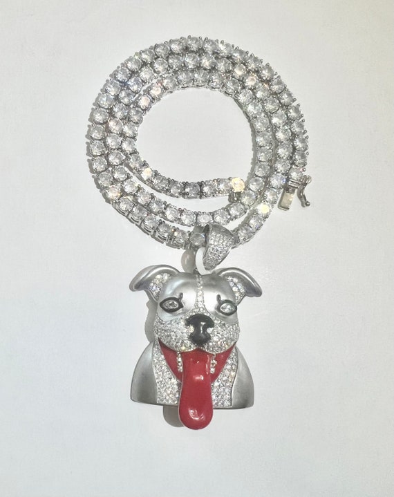 A Dog Wags Its Tail Silver Pendant FF 925
