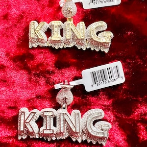 925  sterling silver King pendant