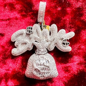 925 sterling silver Bank pendant