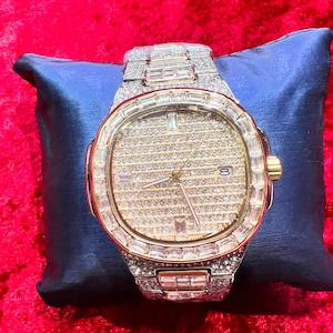 Hip hop iced out watch