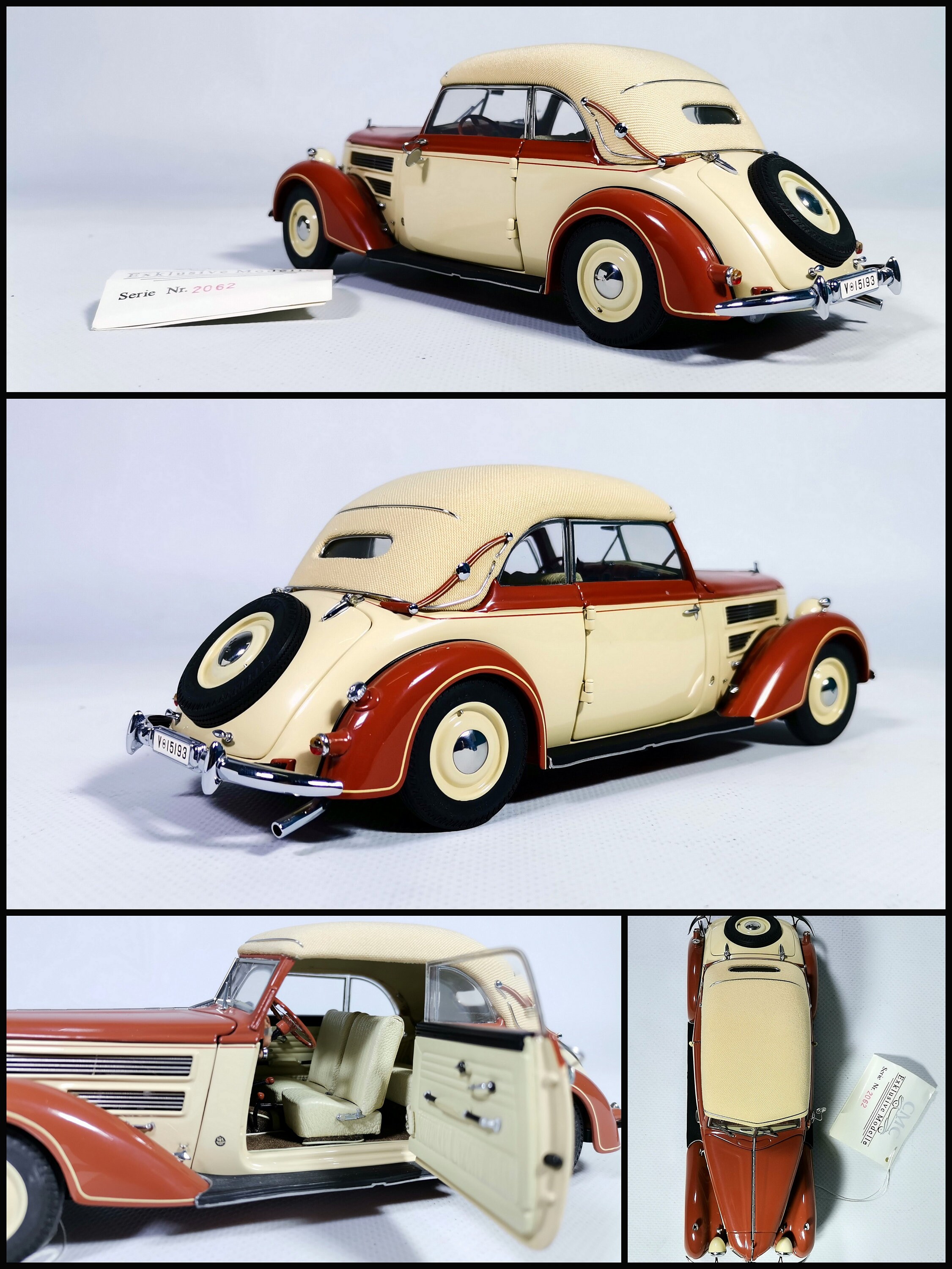 ダイキャストモデルカー 1:24 スケール CMC 1938 - 1940 アウディ 920