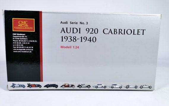 ダイキャストモデルカー 1:24 スケール CMC 1938 - 1940 アウディ 920