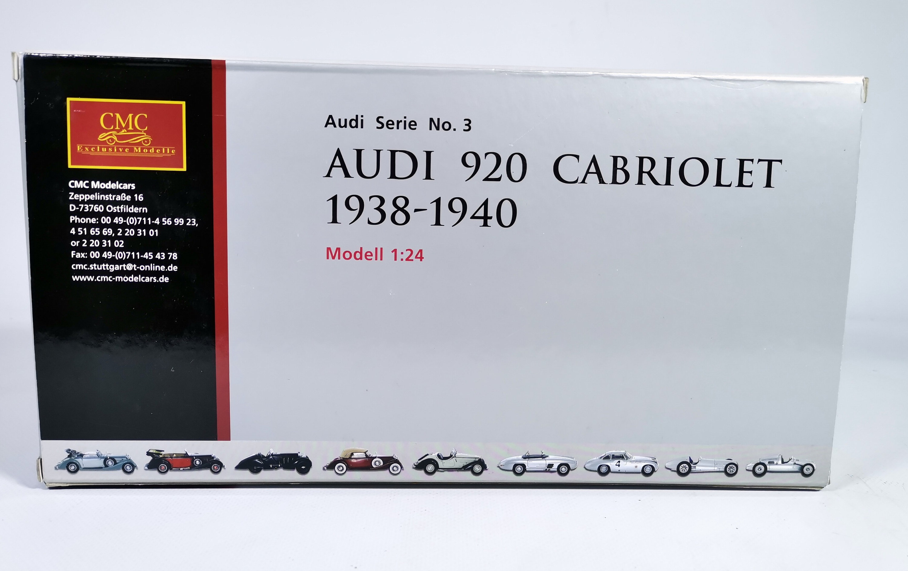 ダイキャストモデルカー 1:24 スケール CMC 1938 - 1940 アウディ 920