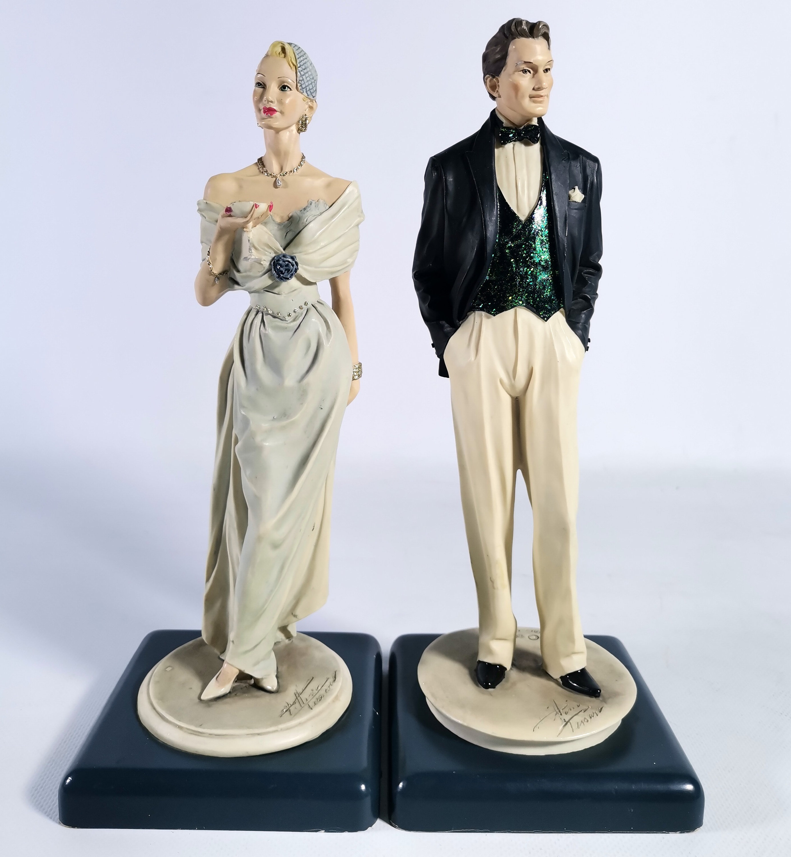 Year 1987 Vittorio Tessaro Deco Figurine-elegant Mr Vest