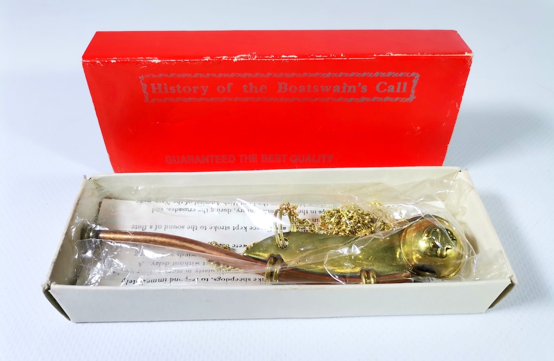 Vintage Authentic History of the Boatswain's Call Pipe Whistle Etsy