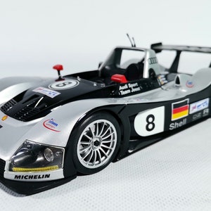 MAISTO製 アウディーＲ8R　　 ル・マン1999　1/18 　中古品 AUDI R8r Le Mans 1999 Diecast Maisto Model Bonus Showroom