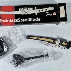 Samurai Espada Sobre Abrecartas Japonés Katana Daga Cuchillo Mesa Mini