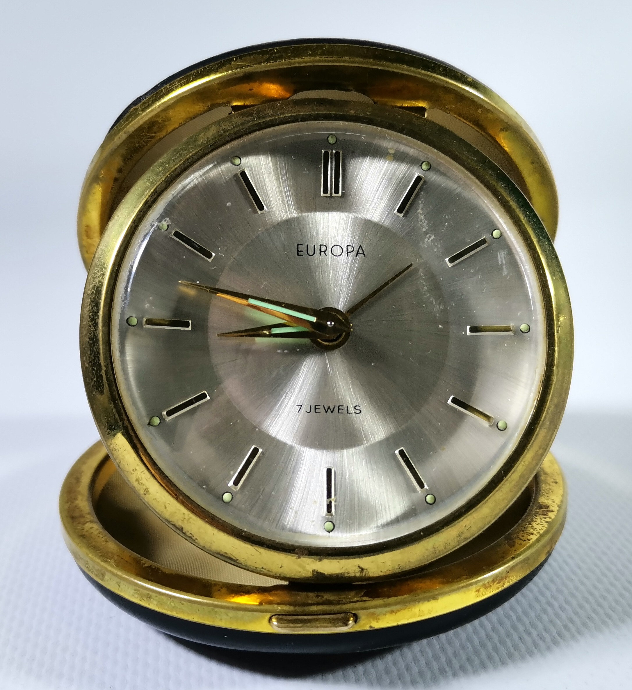 Vintage Europe Travel Alarm Clock - 7 Jewels Mechanical Clock - Etsy